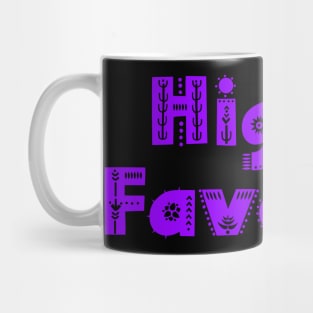 Fun Boho Highly Favored Christian Design Mug